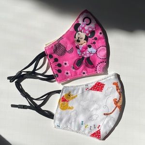Minnie Mouse & Winnie The Pooh Homemade Masks 100% Cotton